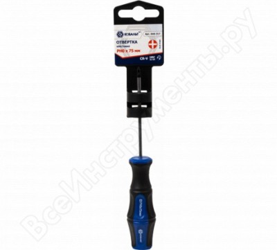 КОБАЛЬТ Отвёртка Ultra Grip PH-0x75 мм CR-V 646-317