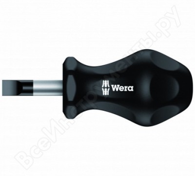 Wera отвёртка (шт) stubby 1,0x5,5x25 mm we-110070