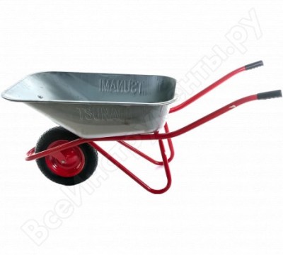 Tsunami wb 180s 3.50-8 тачка строительная c пневматическим колесом d0kb8wb180s2000