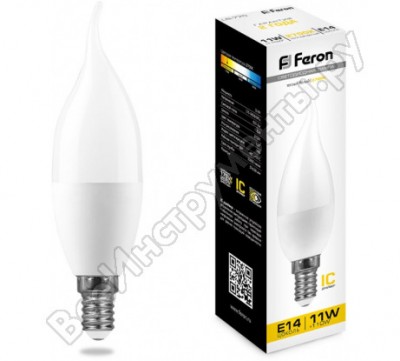 Feron лампа светодиодная, 11w 230v e14 2700k, lb-770 25939