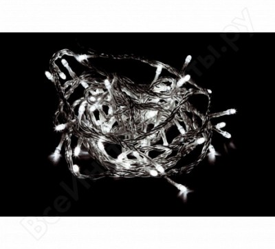 Feron гирлянда 230v 40 LED 4000k, 3.6w, с контроллером, ip 20, шнур 1,4м 0.5мм, cl03 26730
