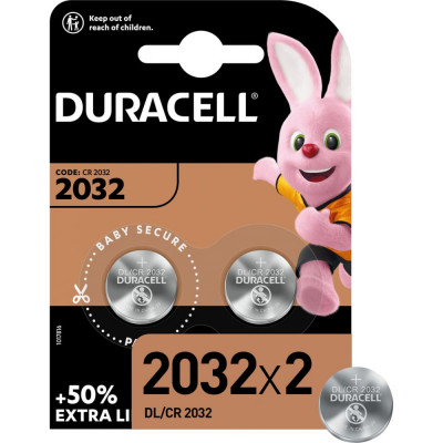 Duracell Батарейки литиевые Specialty 2032 3V DL2032/CR2032 2 шт. блистер Б0037273