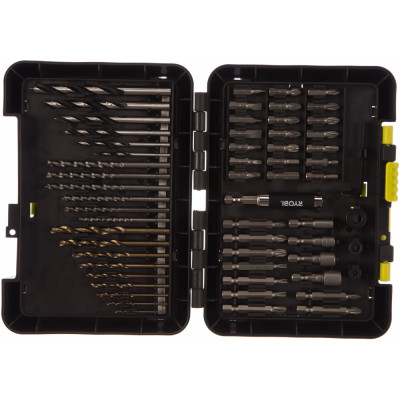 Ryobi набор бит со сверлами 60шт rak60ddf 5132002248