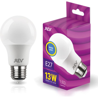 Светодиодная лампа REV PREMIUM DIMMABLE LED A60 Е27 13Вт, 1100Лм, 27000K 32381 5