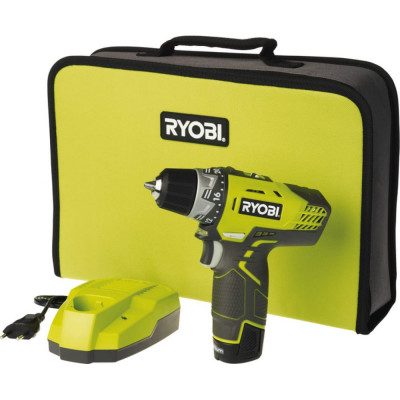 Ryobi дрель-шуруповерт 2-ск. 1x акк r12ddl13s 5133001800