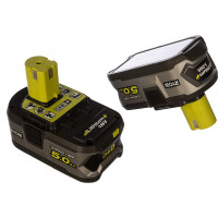 Ryobi ONE+ Li-Ion 2 аккумулятора 5.0Aч + зарядное устройство RC18120, RC18120-250 5133003364