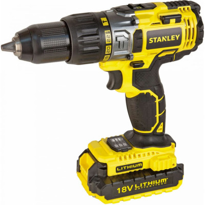 Аккумуляторный шуруповерт Stanley STDC18LHBK