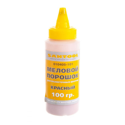 Santool меловой порошок 100 гр для разметочных шнуров красный 010405-101