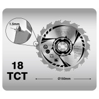Ryobi Дисковая пила ONE+ R18CSP-0 без аккумулятора в комплекте 5133002628