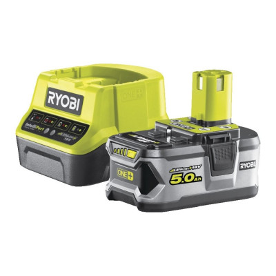 Ryobi ONE+ аккумулятор 5.0Aч + зарядное устройство RC18120, RC18120-150 5133003366
