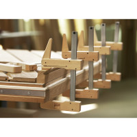 Струбцина BESSEY Klemmy деревянная 200/110, пробковая крошка для щадящего зажима BE-HKL20