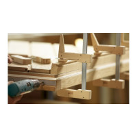 Струбцина BESSEY Klemmy деревянная 200/110, пробковая крошка для щадящего зажима BE-HKL20