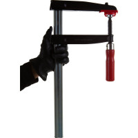 Струбцина BESSEY из ковкого чугуна 400/175, усилие 5.5 кН, с деревянной рукояткой BE-TPN40BE