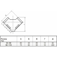 Прямоугольные тиски PROMA 35/80 25001500