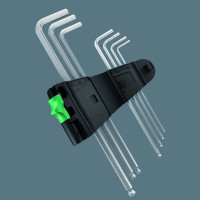 Набор Г-образных ключей с шаром Wera, 9 предметов, WE-022087