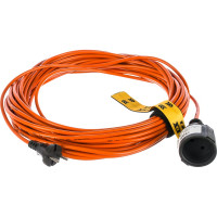 Силовой удлинитель LUX б/катушки УС1-0-20 (У-101) ПВС 2x0.75 20м, 10А, 1 розетка б/з 4606400605317