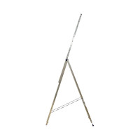 Лестница алюминиевая Алюмет 3х14 ступеней трехсекционная универсальная H3 5314