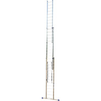 Лестница алюминиевая Алюмет 3х14 ступеней трехсекционная универсальная H3 5314