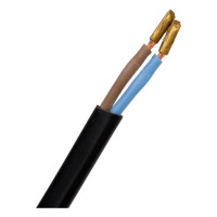 Черный сетевой кабель с плоской вилкой Volsten S-LRBK,  9351