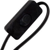 Черный сетевой кабель с плоской вилкой Volsten S-LRBK,  9351