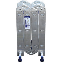 Алюминиевая лестница Алюмет шарнирная четырехсекционная 4х3 ступеней. Серия TL 4033