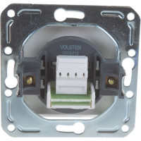 Одноместная телефонная розетка Volsten V01-15-F12-M, RJ -11 Magenta Argento, 10015