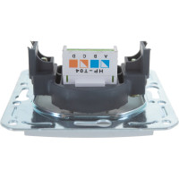 Одноместная телефонная розетка Volsten V01-15-F12-M, RJ -11 Magenta Argento, 10015