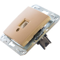 Одноместная розетка Volsten V01-16-F12-M, RJ-11, Magenta Dorado, 10037