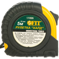 Рулетка Хард 5 м х 19 мм FIT 17205