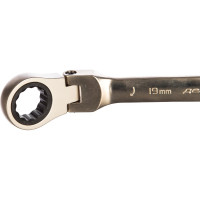 Комбинированный ключ Дело Техники трещоточный шарнирный 19мм 515419