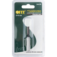 Фреза пазовая (6х20х58 мм; 2 лезвия; хвостовик 8 мм) по дереву FIT IT 36638