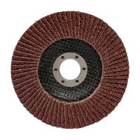 Круг лепестковый торцевой коричневый (125х22,2 мм; Р36) АТАКА 680740