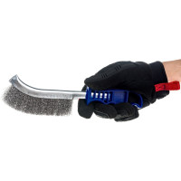 Щетка стальная 17130001 с пластиковой ручкой АТАКА 22401