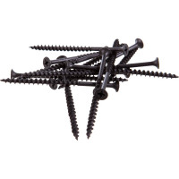 Саморезы черные по гипроку к дереву (250 штук, 4.2 х 75) ХВАТ 22275-4