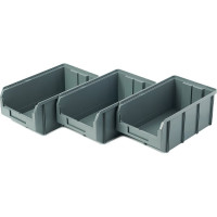 Пластиковый ящик Стелла-техник 342х207x143мм, 9,4 литра, V-3-серый