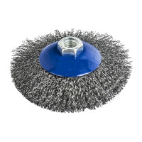 Кордщетка радиальная с наклоном мягкая (125 мм; М14) ПРАКТИКА 032-492