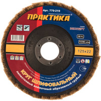 Круг лепестковый полировальный (125х22.2 мм; грубый) ПРАКТИКА 779-219