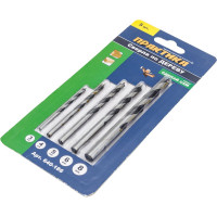 Набор сверл по дереву Сделай сам (5 шт; 3,4,5,6,8 мм) ПРАКТИКА 640-186