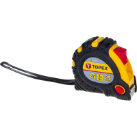 Рулетка TOPEX стальная лента 3 м x 19 мм магнит 2 кнопки паузы 27C343