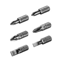 Набор бит (6 шт; PH; PZ; SL; 25 мм) ПРАКТИКА 036-551