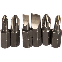 Набор бит (6 шт; PH; PZ; SL; 25 мм) ПРАКТИКА 036-551