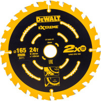 Диск пильный по дереву (165х20 мм; 24) DEWALT DT 10300