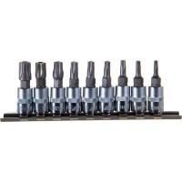 Набор 5-гранных насадок TORX 1/4", TS10H-TS50H, 9 шт. /1/10/60- JTC-3303