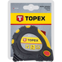 Рулетка TOPEX стальная лента 2 м x 16 мм магнит 2 кнопки паузы 27C342