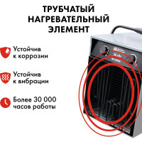 Электрическая тепловая пушка QUATTRO ELEMENTI QE-36000 E 649-325