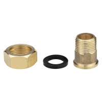 Монтажный комплект для счётчика воды с накидной гайкой MasterProf 1/2"х3/4" внутренняя-наружная резьба (2 шт.) MP ИС.071229