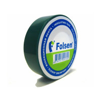 Изоляционная лента Folsen 19ммx20м зелёная 012503