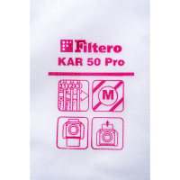 Мешки для пылесоса Karcher, Bosch, Dewalt, Festool, Flex, Hilti, Milwaukee, Nilfisk, Sparky, Thomas, Tmb, Корвет трехслойные синтетические Filtero KAR 50 Pro 70л 5шт 05645
