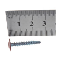 Саморез ПШC КРЕП-КОМП сверло 4,2х25 RAL3009 500шт пшс253009