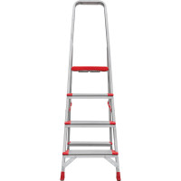 Профессиональная стремянка Новая Высота 4 ступени с шириной 130 мм, Max нагр. 225 кг, 2К башмаки, 5110104